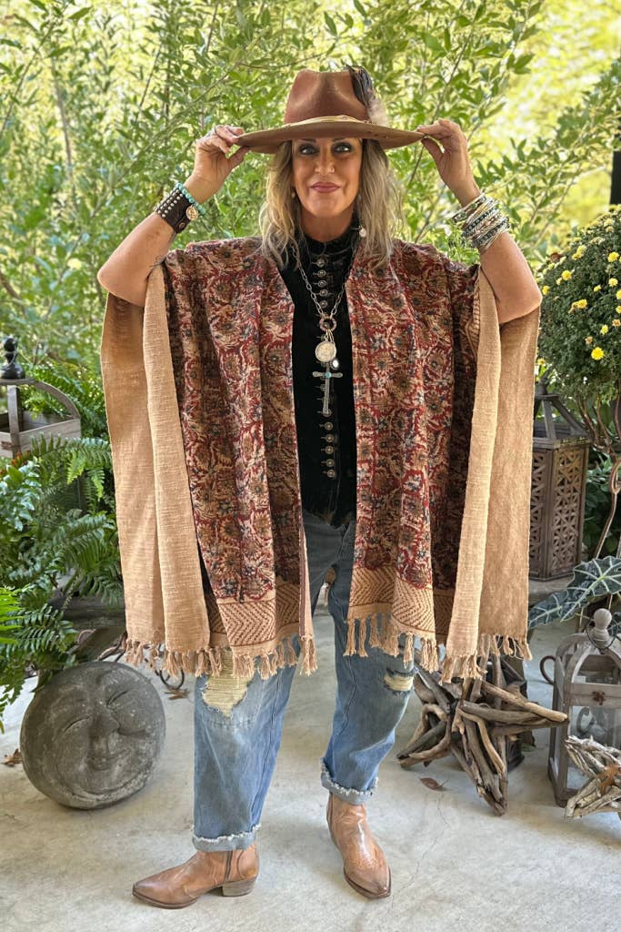 Fall Breeze Kimono– Bohemian Open Front Layering Cardigan | Boho Boutique Clothing