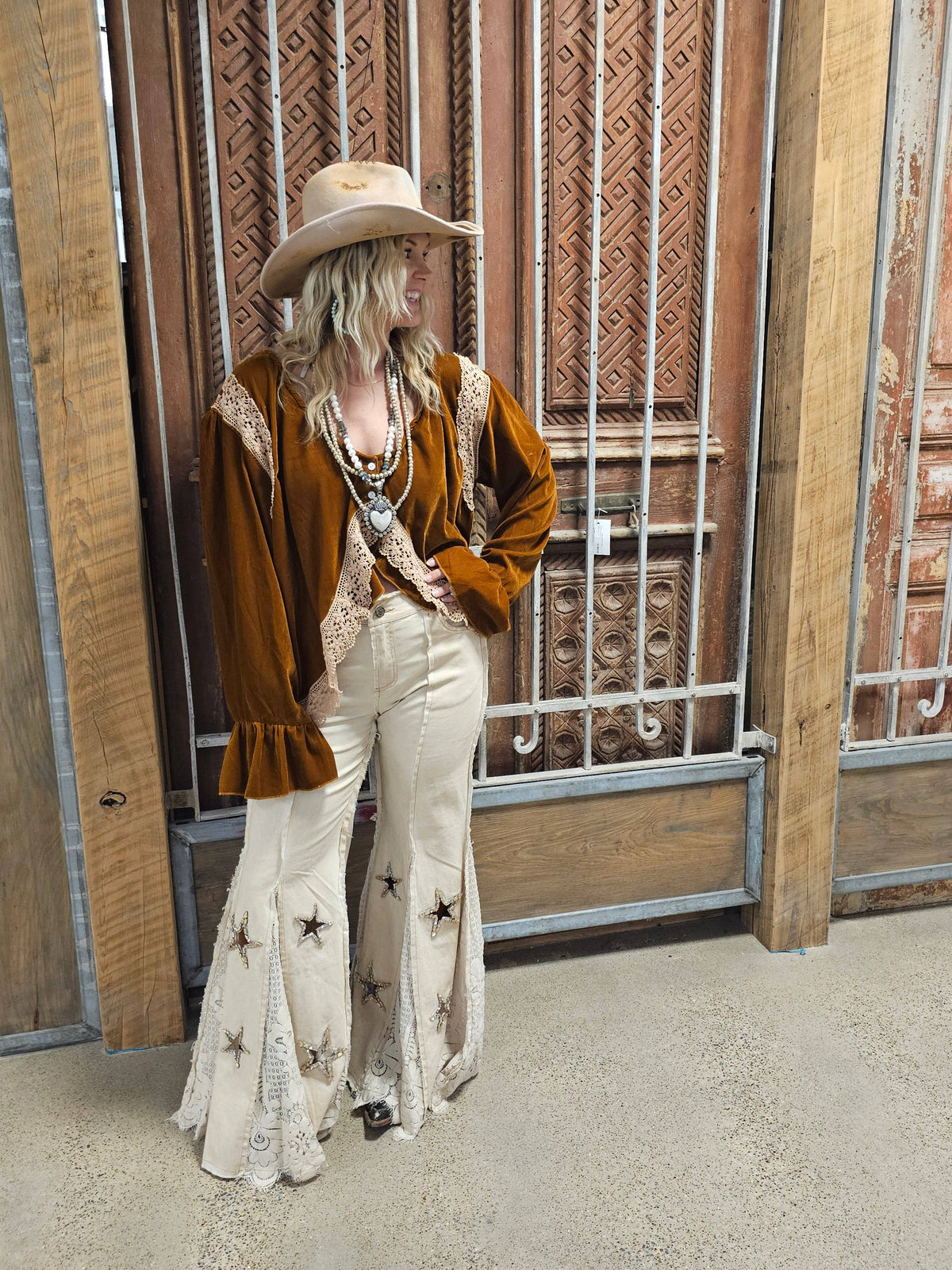 Rare Bird Sequins in Hayfield Pants