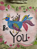 Rare Bird Just Be You Olive Tattered Tee-Boho Boutique T-Shirt