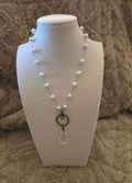 Pearl & Crystal Drop Necklace – Vintage Grace Edition
