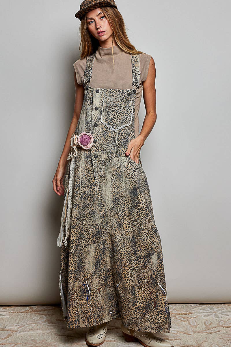 POL Adjustable Double Rose Tie Belt – Floral Boho Waist Cinch Accessory | Boutique Styling Essential