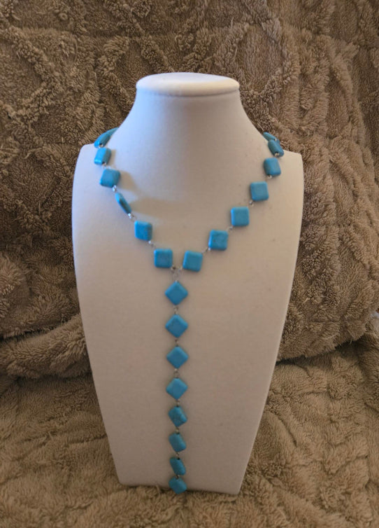 Turquoise Square Necklace – Desert Sky Edition