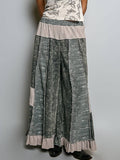 Pol Clothing - French Terry Ruffle Hem Straight-Leg pants