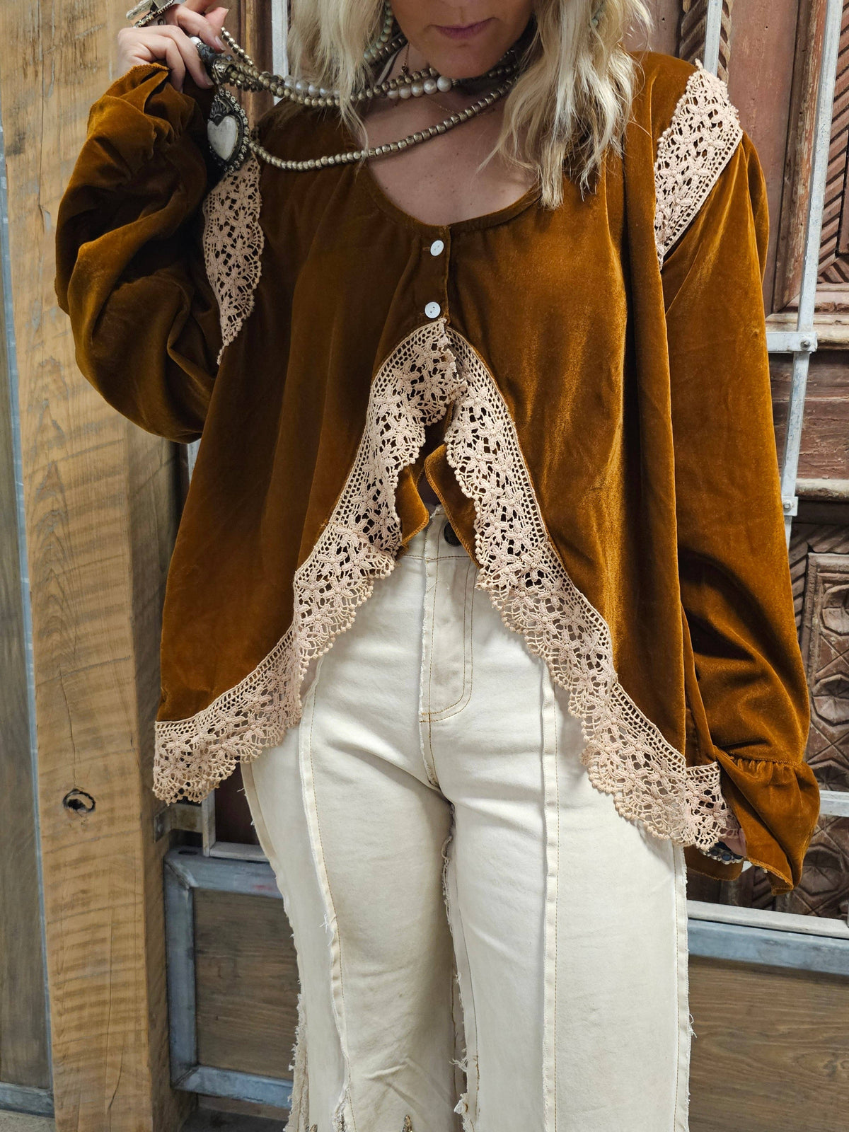 Rare Bird Sequins in Hayfield Pants