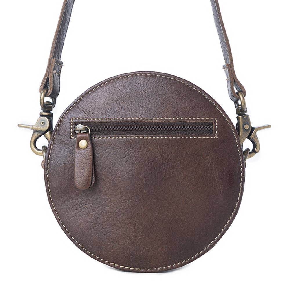 Myra Bag - Magnolia Lane Hand-Tooled Round Bag