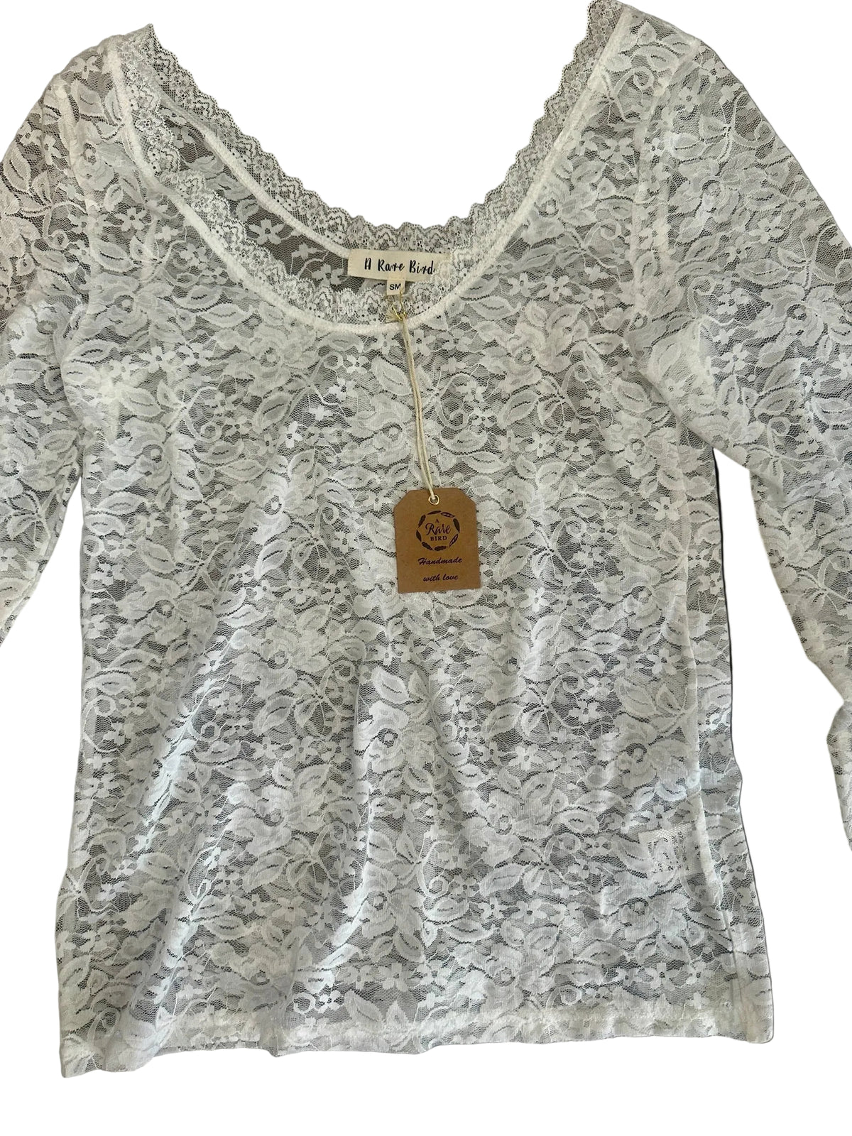 A Rare Bird Scoop Neck Lace Top-Boho Boutique Clothing