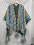 Rosa Clothing - Western Colorful Crochet Patterned kimono shawl