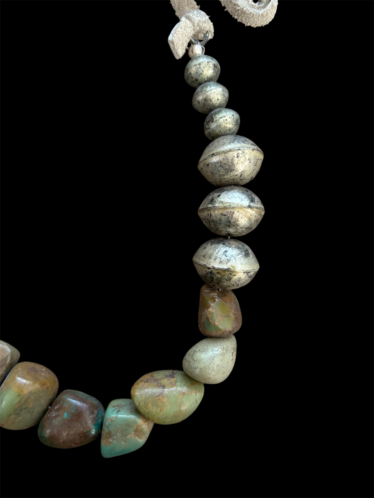 A Rare Bird Authentic Turquoise and Tibetan Necklace-Boho Boutique Jewelry
