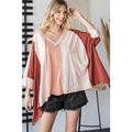 Oli&Hali - MINERAL WASHED COLOR BLOCK DETAIL LOOSE TEE