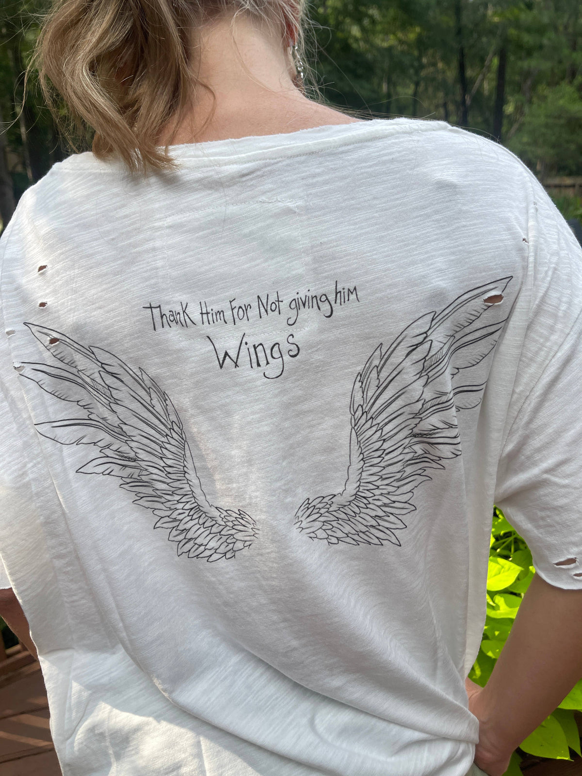 A Rare Bird Tiger Distressed Shirt-Boho Boutique Clothing