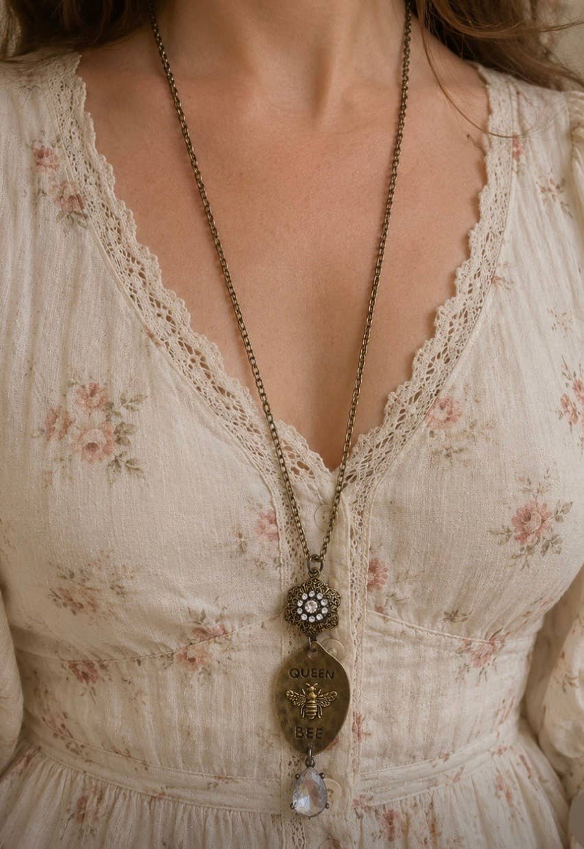 Queen Bee Necklace-Vintage/Boho/Gift