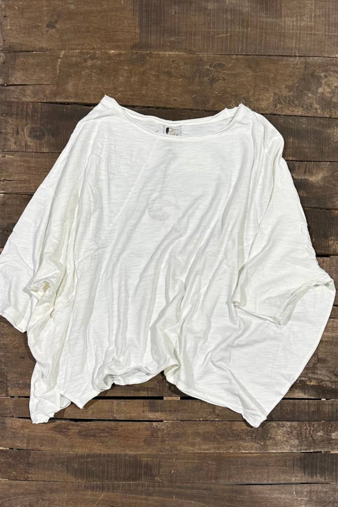 Jaded Gypsy Be Free Top - Jaded Gypsy Oversized Boho Top – White Free‑Spirit Shabby‑Chic Blouse | Boho Boutique Clothing