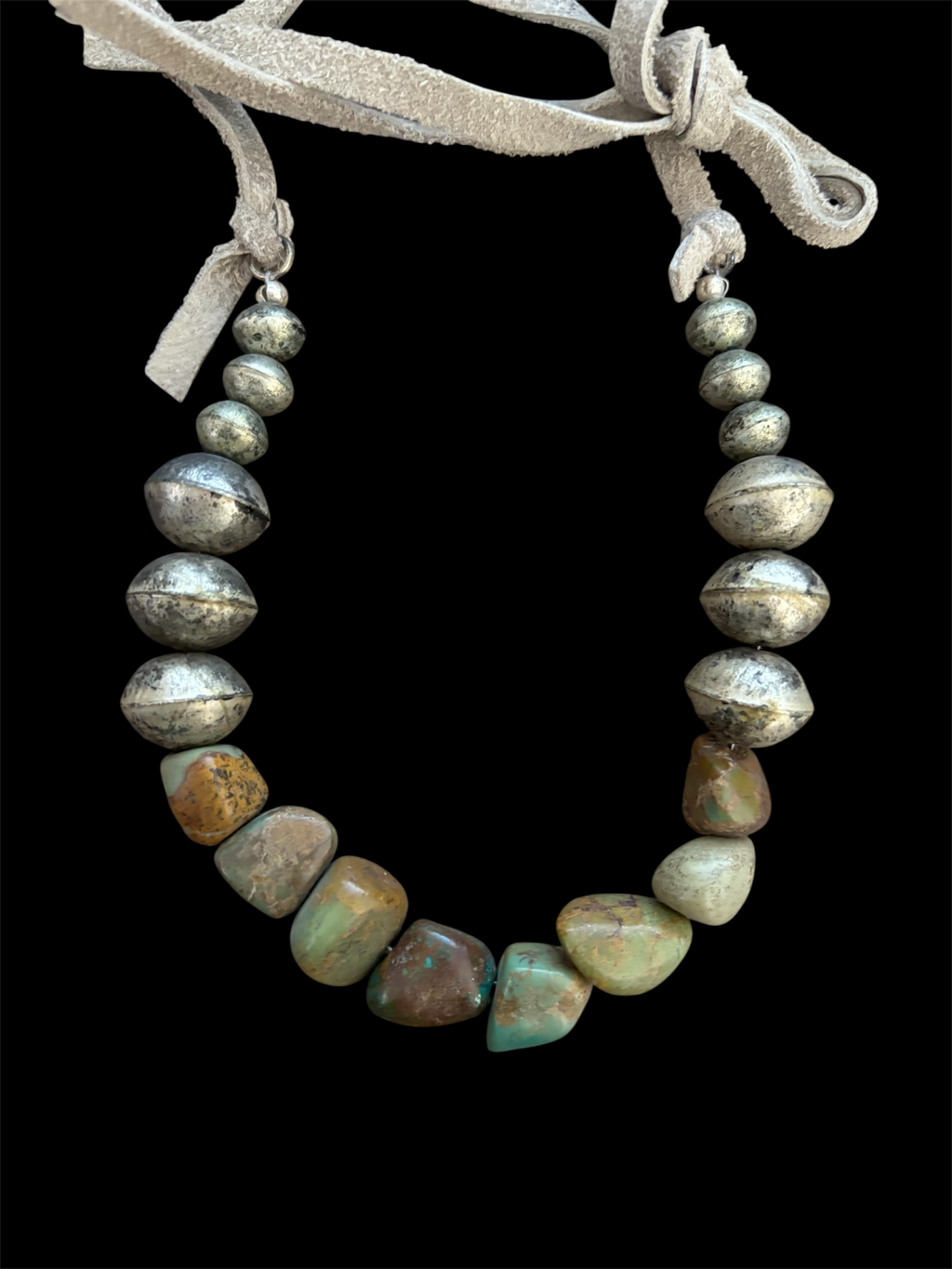 A Rare Bird Authentic Turquoise and Tibetan Necklace-Boho Boutique Jewelry