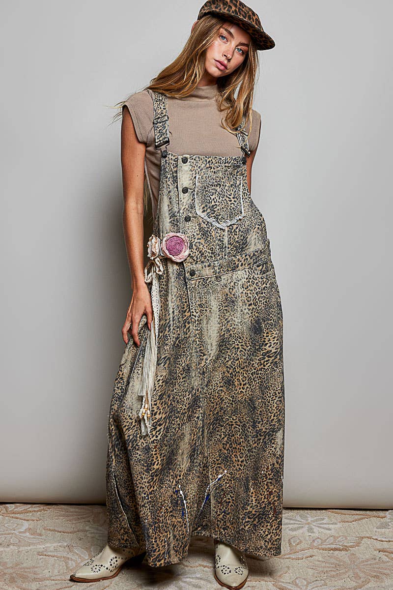 POL Adjustable Double Rose Tie Belt – Floral Boho Waist Cinch Accessory | Boutique Styling Essential