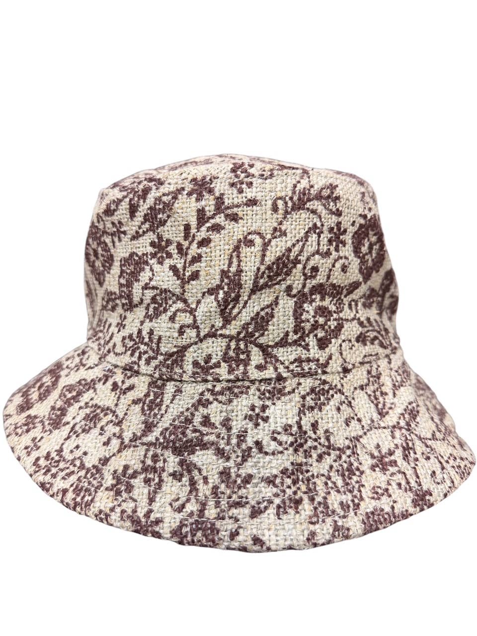 Cotton Hemp Artwork Bucket Hat