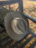 Custom Distressed Vegan Leather Western Hat – Rustic Boho Cowgirl Statement Hat | Boho Boutique Clothing