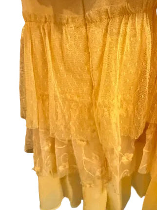 Lace Hem Slip Dress – Golden Glow