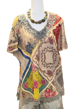 Patchwork Lace Top – Garden Mosaic