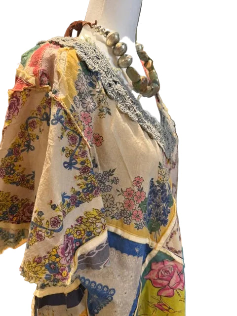 Patchwork Lace Top – Garden Mosaic