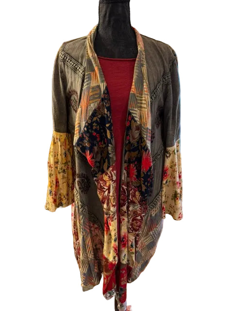 Young Threads Patchwork Kimono – Boho Wanderer