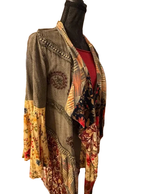 Young Threads Patchwork Kimono – Boho Wanderer