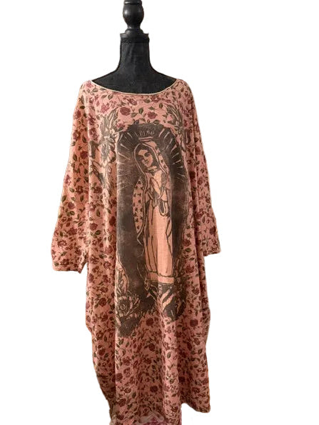 Floral Madonna T-Shirt Dress