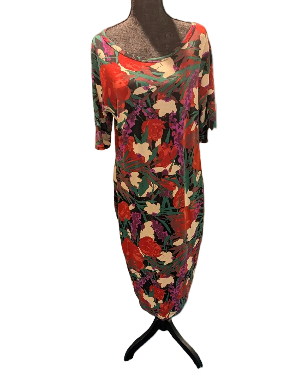 LuLaRoe Floral Midi Dress – Garden Radiance