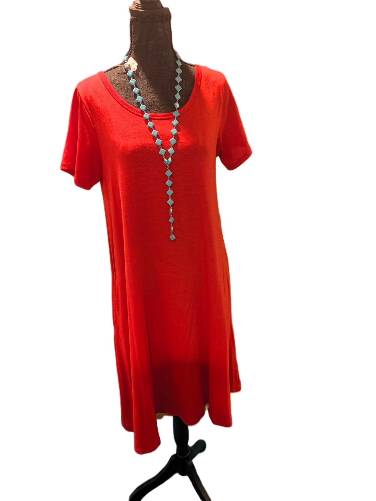 LuLaRoe Classic Swing Dress – Scarlet Glow