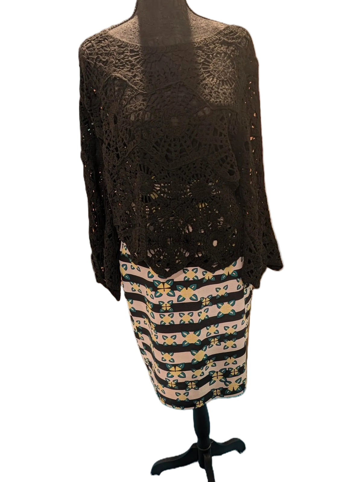LuLaRoe Patterned Pencil Skirt – Retro Bloom