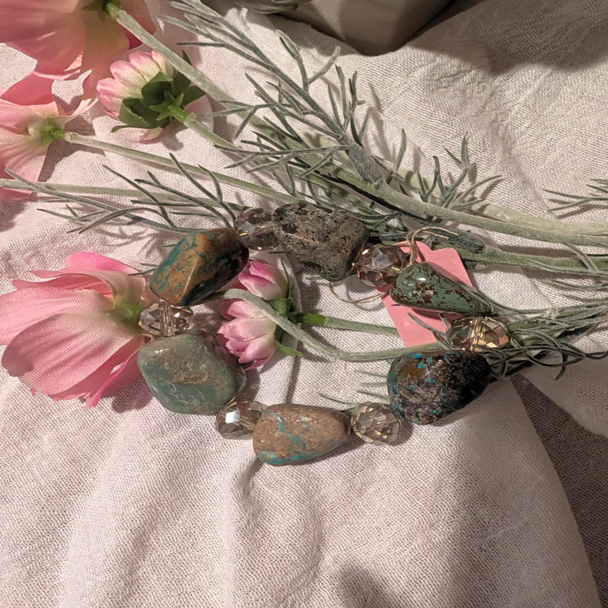 A Rare Bird Authentic Turquoise and Tibetan Bracelet-Boho Boutique Jewelry