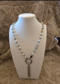 Pastel Beaded Tassel Pendant Necklace