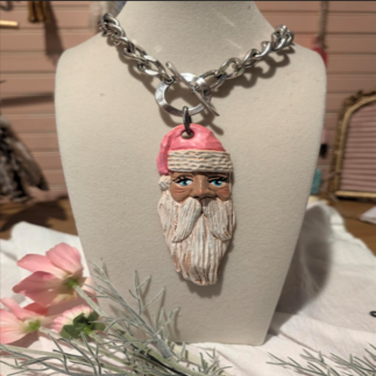 Art by Amy Pink Santa-Boho Boutique Jewelry