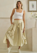 Oli & Hali Wide‑Leg Linen Bohemian Pants – Natural Beige Flow Pants | Boho Boutique Clothing