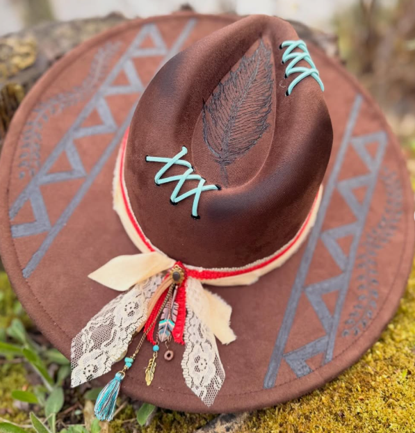 Create a Custom Hand-Burned Boho Rancher Hat