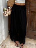 Rosa Clothing - Boho relaxed Lace trim patchwork Bloomer Pants