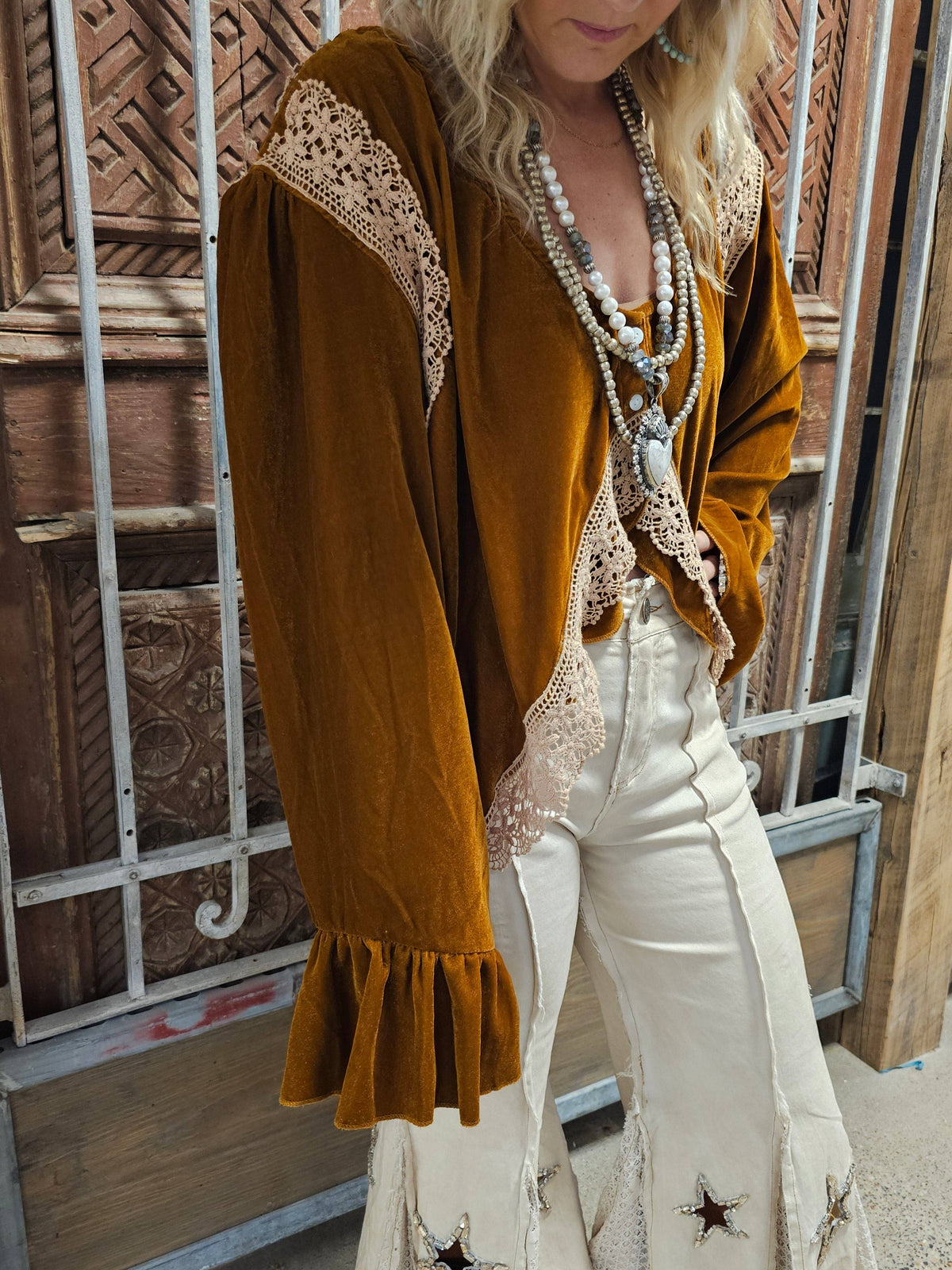 Rare Bird Sequins in Hayfield Pants