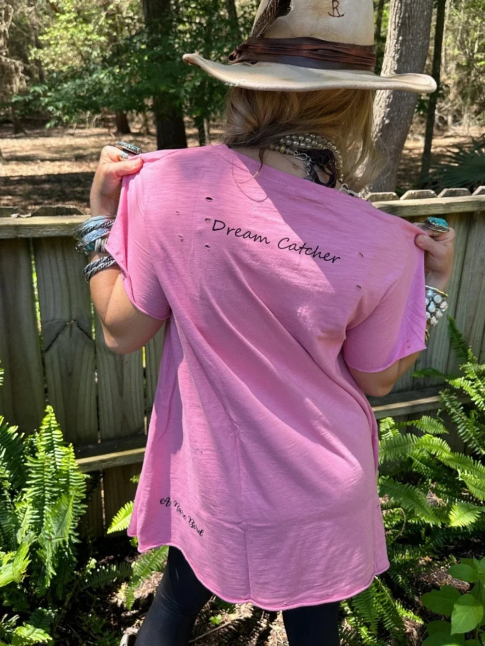 A Rare Bird-Dream Catcher Tattered Tee-Boho Boutique Clothing