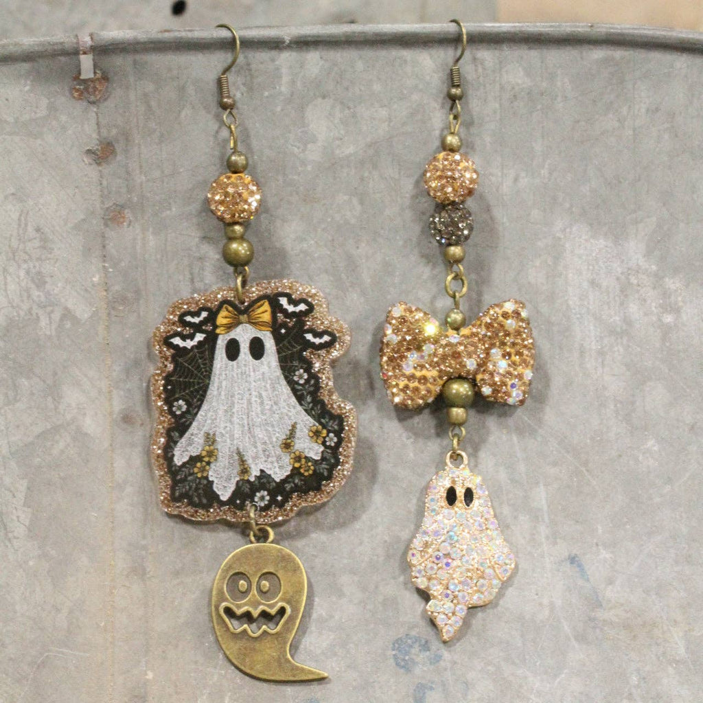 Ghostly BOO Dangle Earrings