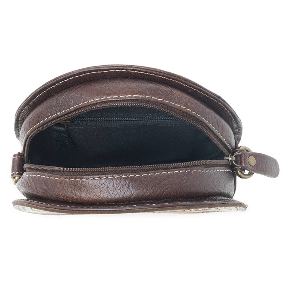Myra Bag - Magnolia Lane Hand-Tooled Round Bag