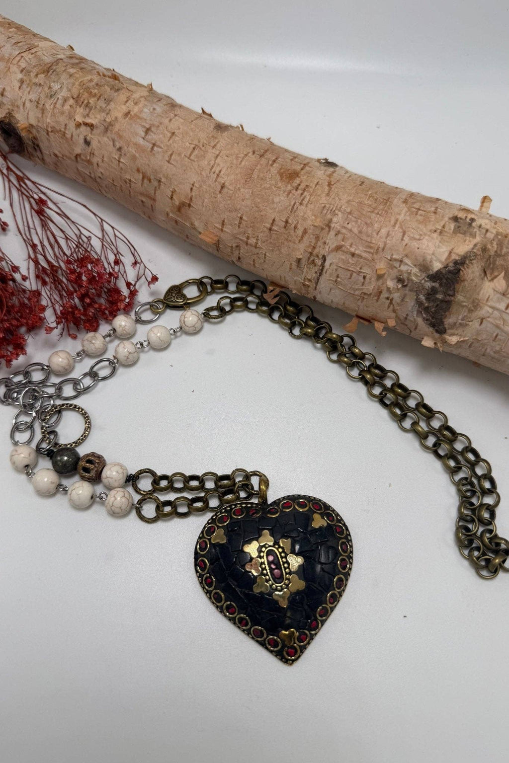 Boho Wanderlust Boutique - Mosaic Long Drop Statement Necklace