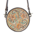 Myra Bag - Magnolia Lane Hand-Tooled Round Bag