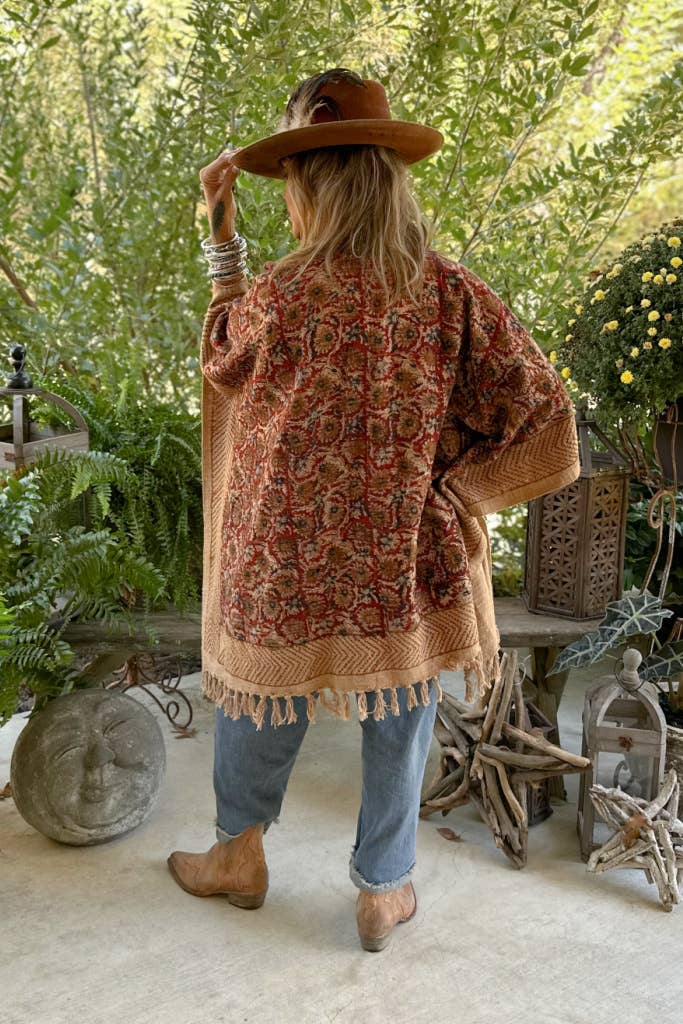Fall Breeze Kimono– Bohemian Open Front Layering Cardigan | Boho Boutique Clothing