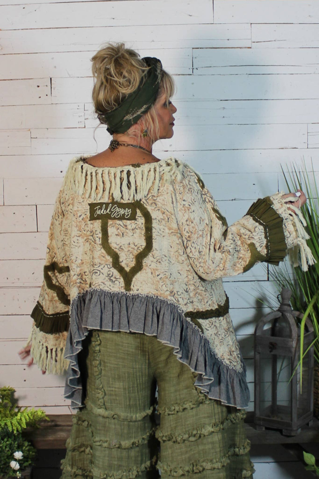 Wanderer's Keepsake Jacket-Crochet Fringe Jacket – Neutral Boho Open Front Cardigan | Boho Boutique Clothing