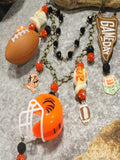 Gameday W/ the Cincinnati Bengals Charm'd Necklace