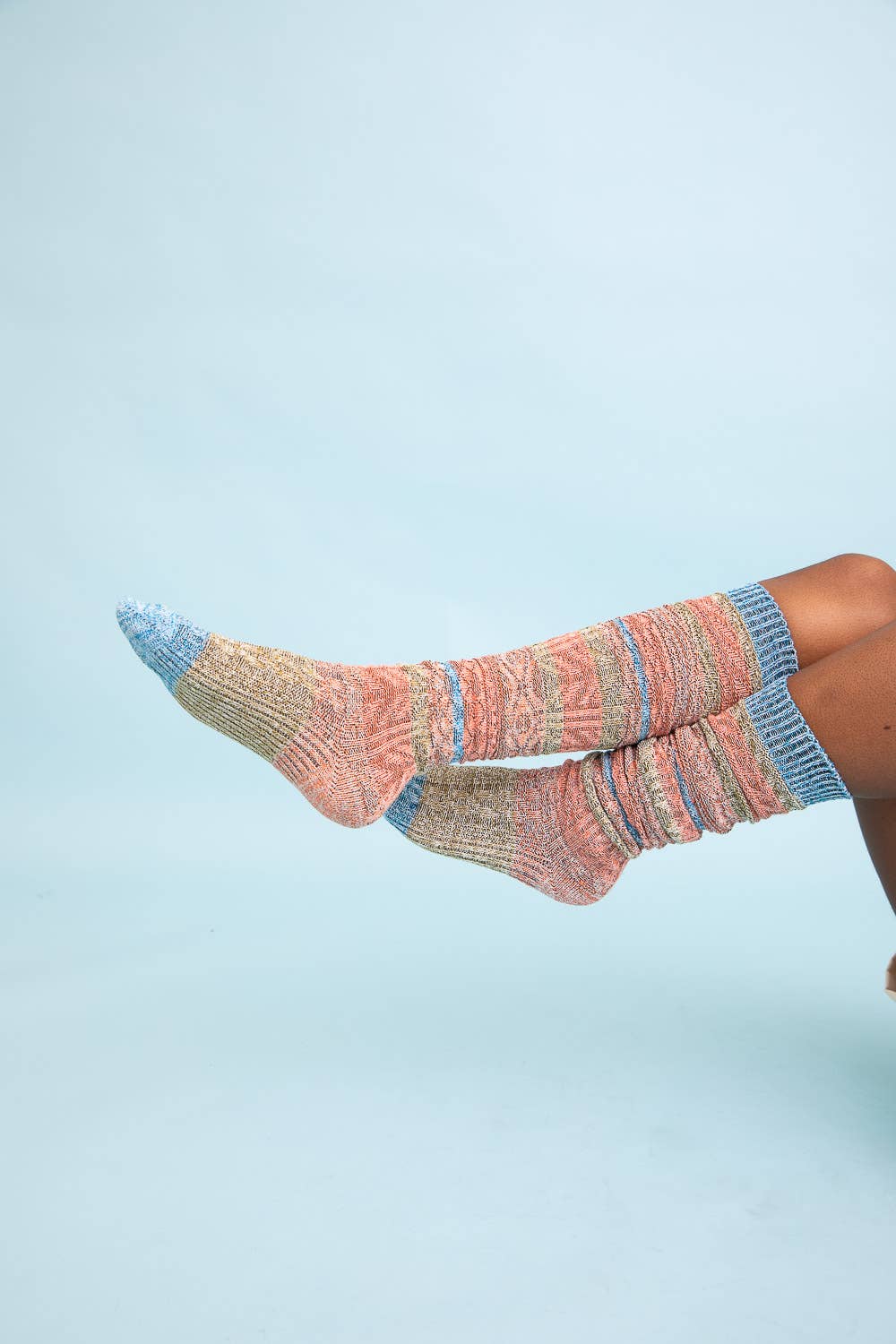 Leto Accessories - Boho Stripe Boot Socks - Perfect Fall Gift