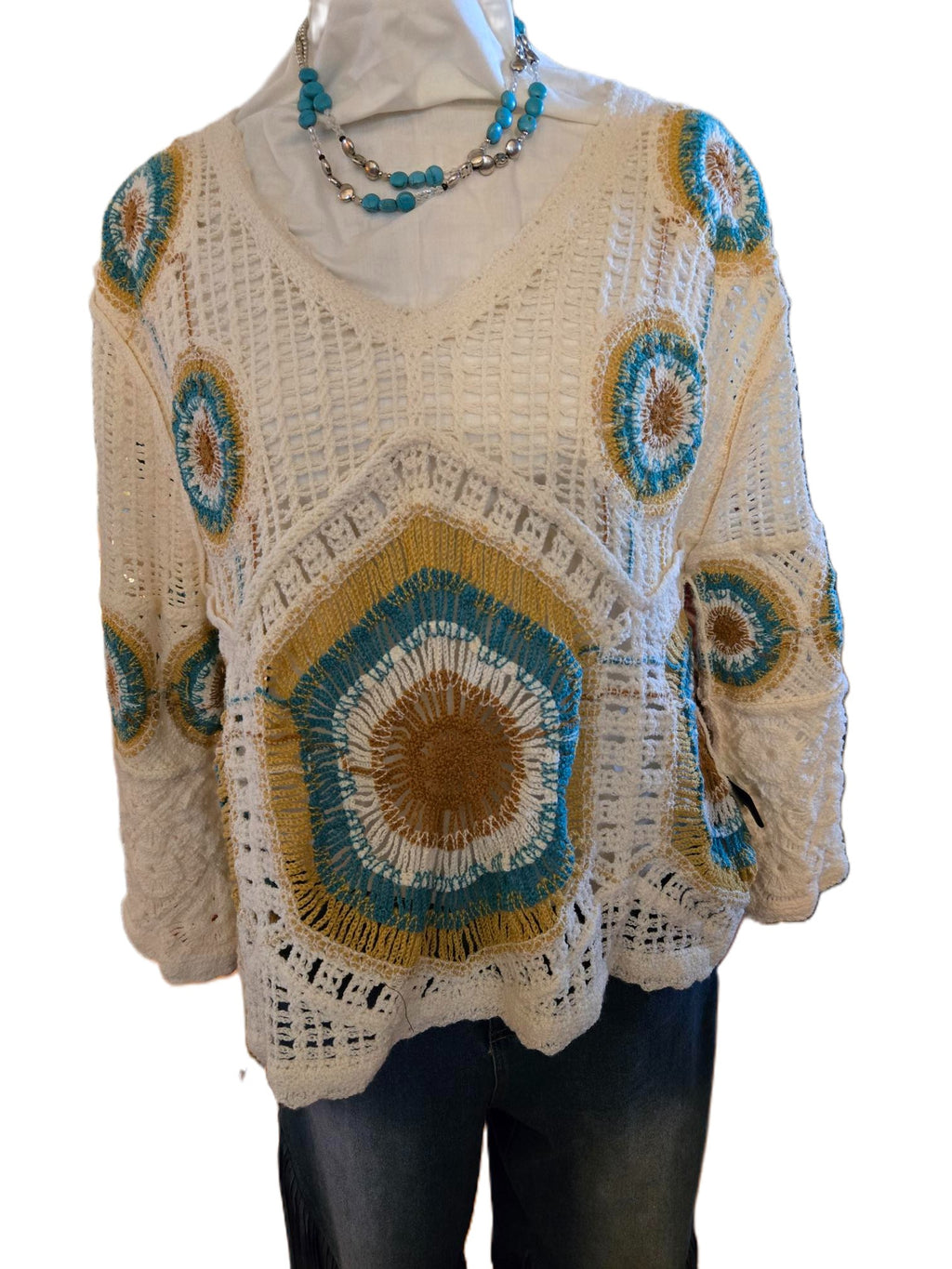 Sunburst Crochet Sweater — POL Brand
