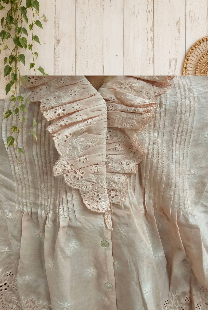 Ruffle and pintuck detail preview